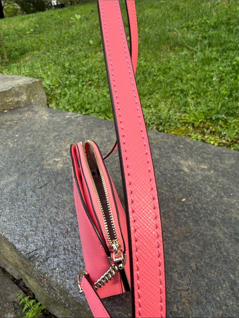 kate spade Pink Saffiano Dome Crossbody - Picture 8 of 16